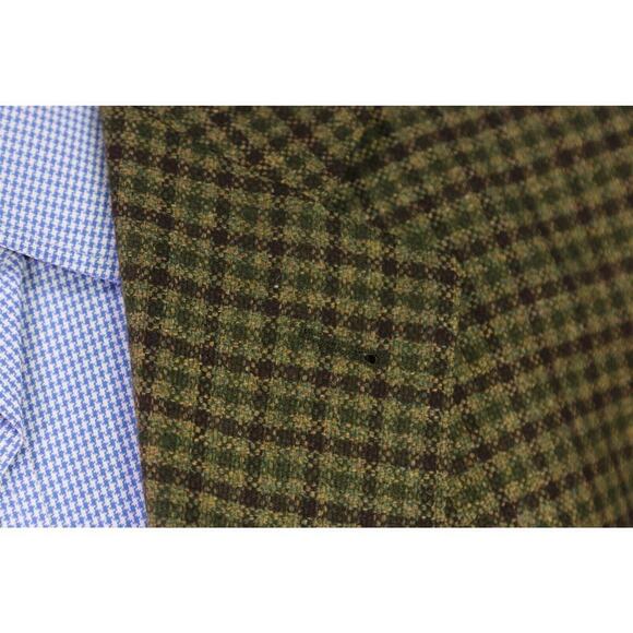Eduard Dressler Green/Brown Knit Check 100% Cashmere by Zegna 3Btn Sportcoat 44R - Picture 5 of 11